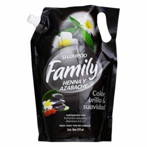 Shampoo Henna Y Azabache FAMILY 970 Ml