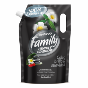 Shampoo Henna Y Azabache FAMILY 970 Ml