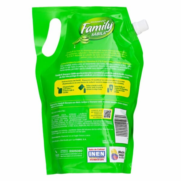 Shampoo Con Sábila Doy Pack FAMILY 970 Ml - Imagen 2