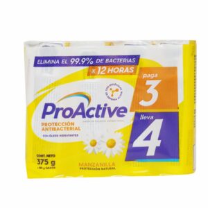 Jabón De Tocador Manzanilla Antibacterial PROACTIVE 375 G
