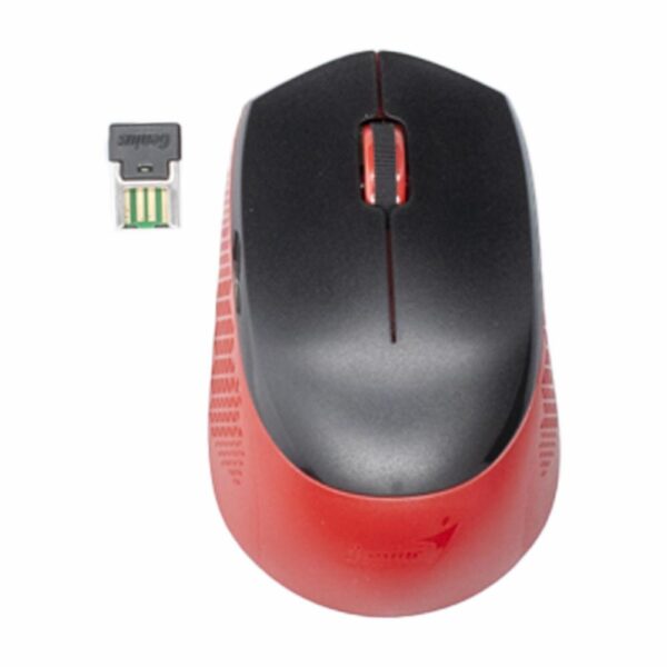 Mouse Modelo NX-8000S Silencioso 1200DPI Negro Y Rojo GENIUS Inalámbrica - Imagen 2