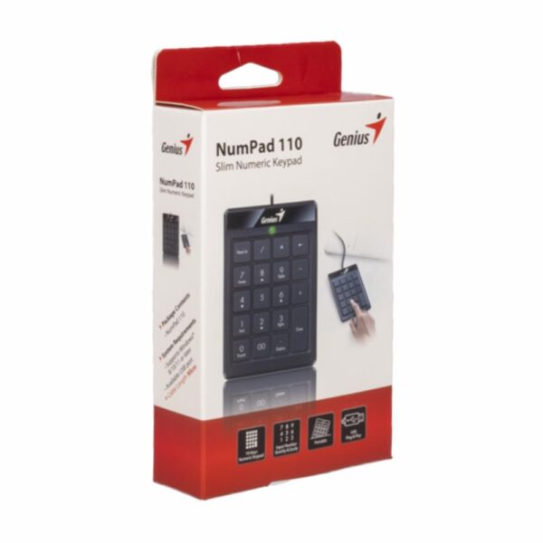 Teclado Numérico Numpad 110 USB Negro GENIUS Con Cable - Imagen 5