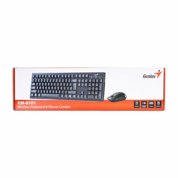 Teclado Y Mouse KM-8101 Negro GENIUS Wireless - Imagen 5