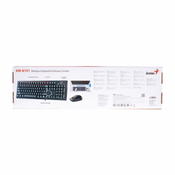 Teclado Y Mouse KM-8101 Negro GENIUS Wireless - Imagen 6