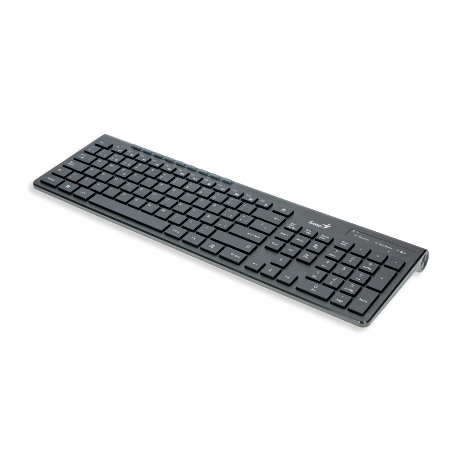 Teclado USB SP Modeo Slimstar 7230 Wireless Negro GENIUS Inalámbrica