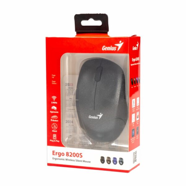 Mouse Ergo 8200S Negro GENIUS Wireless - Imagen 4