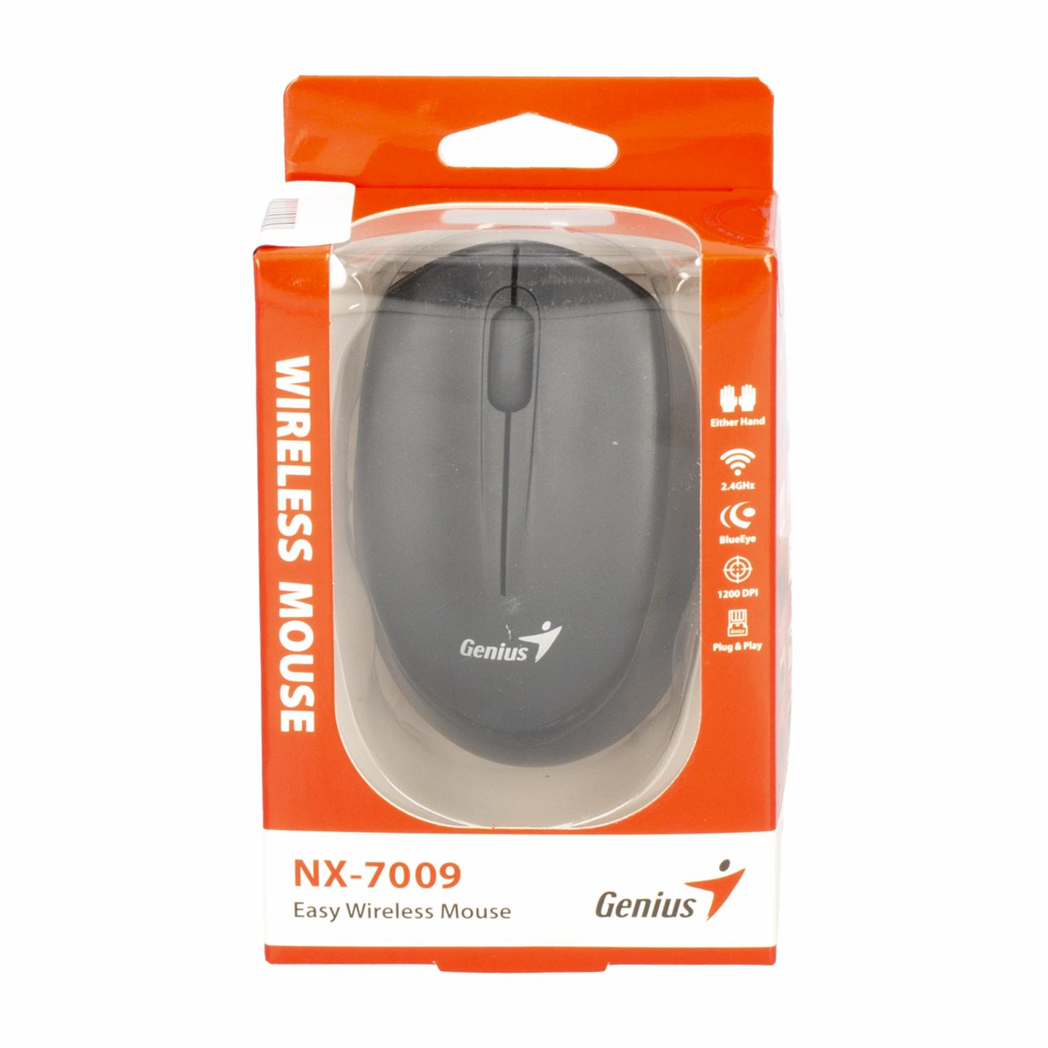 Mouse Modelo NX-7009 1200 DPI Negro GENIUS Inalámbrica