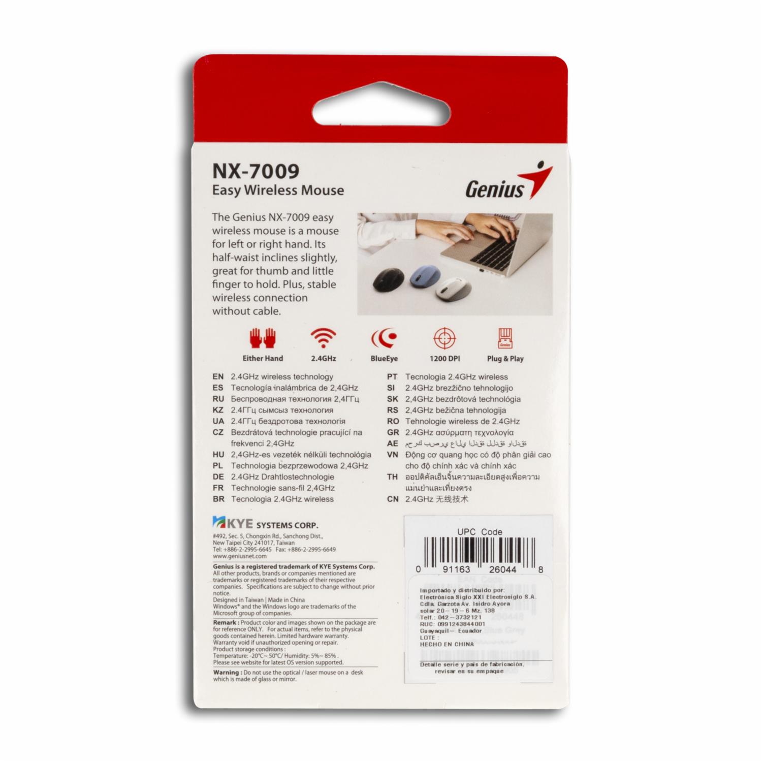 Mouse Nx-7009 Azul GENIUS Wireless - Imagen 2