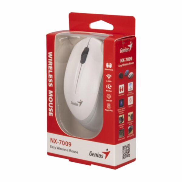 Mouse Modelo NX-7009 1200DPI Blanco GENIUS Inalámbrica - Imagen 5