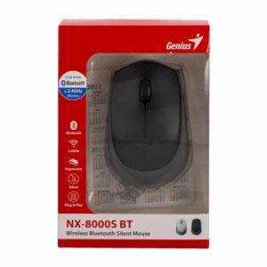 Mouse Modelo NX-8000S Silencioso 1200DPI Negro GENIUS Inalámbrica