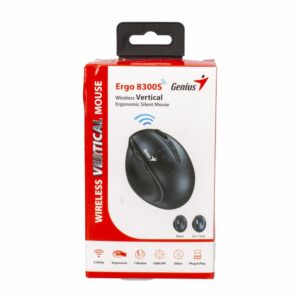 Mouse Ergonómico Vertical Modelo 8300 S 1600 DPI Negro GENIUS Inalámbrica