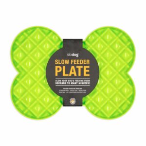 Plato De Mascota Para Untar Comida Color Verde LICKIMAT Mediano