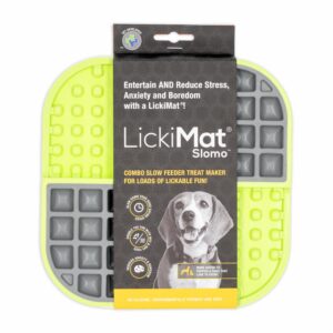 Tapete De Mascota Para Untar Comida Color Verde LICKIMAT Mediano