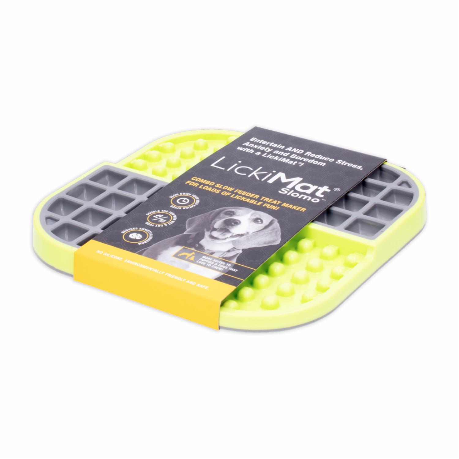 Tapete De Mascota Para Untar Comida Color Verde LICKIMAT Mediano - Imagen 2