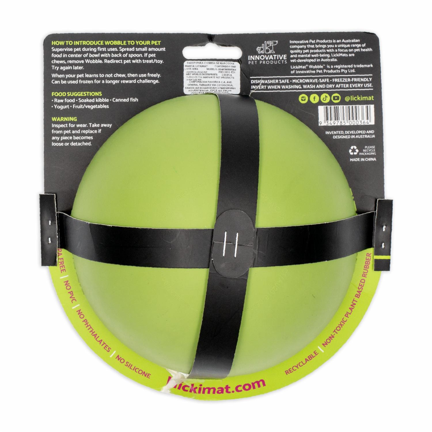 Tazón Para Mascota Para Untar Comida Color Verde LICKIMAT Mediano - Imagen 3
