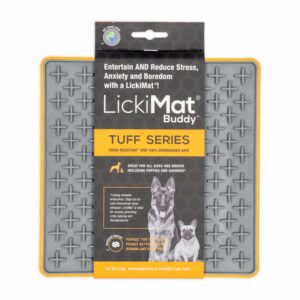 Tapete De Mascota Para Untar Comida Color Naranja LICKIMAT Mediano