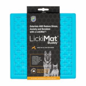 Tapete De Mascota Para Untar Comida Color Turquesa LICKIMAT Mediano