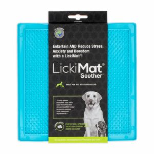 Tapete De Mascota Para Untar Comida Color Turquesa LICKIMAT Mediano