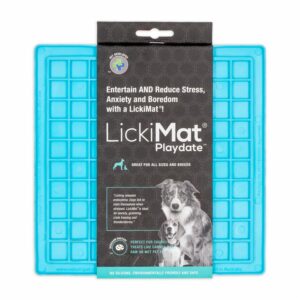 Tapete De Mascota Para Untar Comida Color Turquesa LICKIMAT Mediano