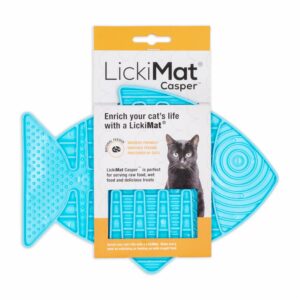 Tapete De Mascota Para Untar Comida Color Turquesa LICKIMAT Mediano