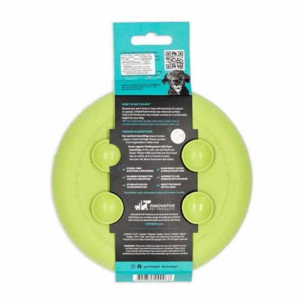 Tazon De Mascota Para Untar Comida Color Verde LICKIMAT Mediano - Imagen 2