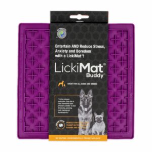 Tapete De Mascota Para Untar Color Purpura LICKIMAT Mediano