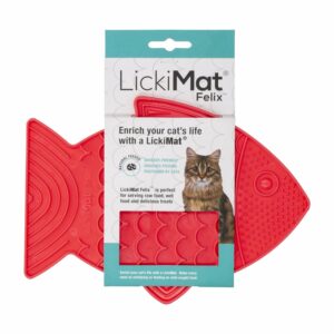 Tapete Para Untar Comida De Mascota Colar Rosa LICKIMAT Unidad