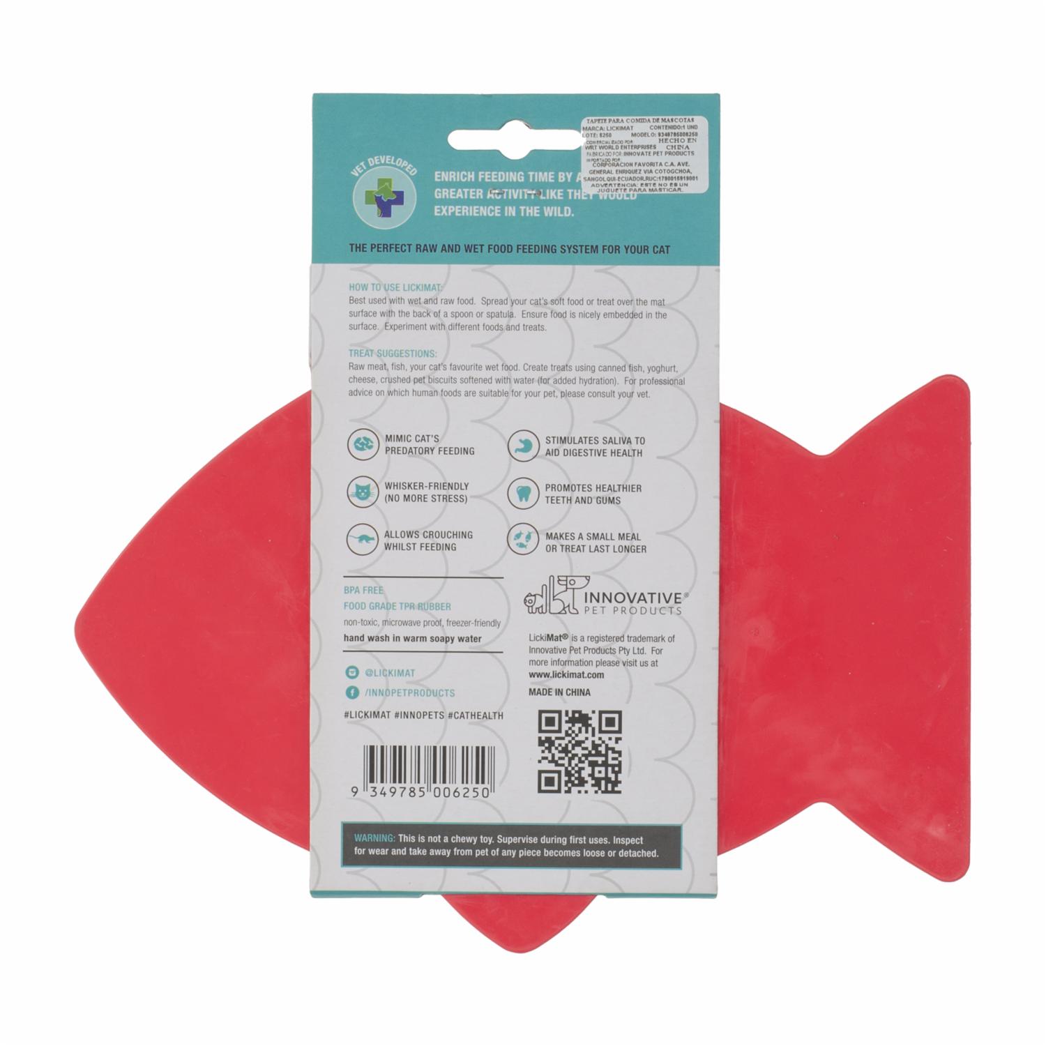 Tapete Para Untar Comida De Mascota Colar Rosa LICKIMAT Unidad - Imagen 2