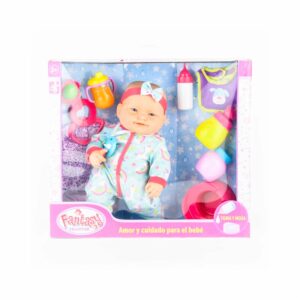 Muñeca Bebé Toma Y Hace Pipi FANTASY Incluye Accesorios