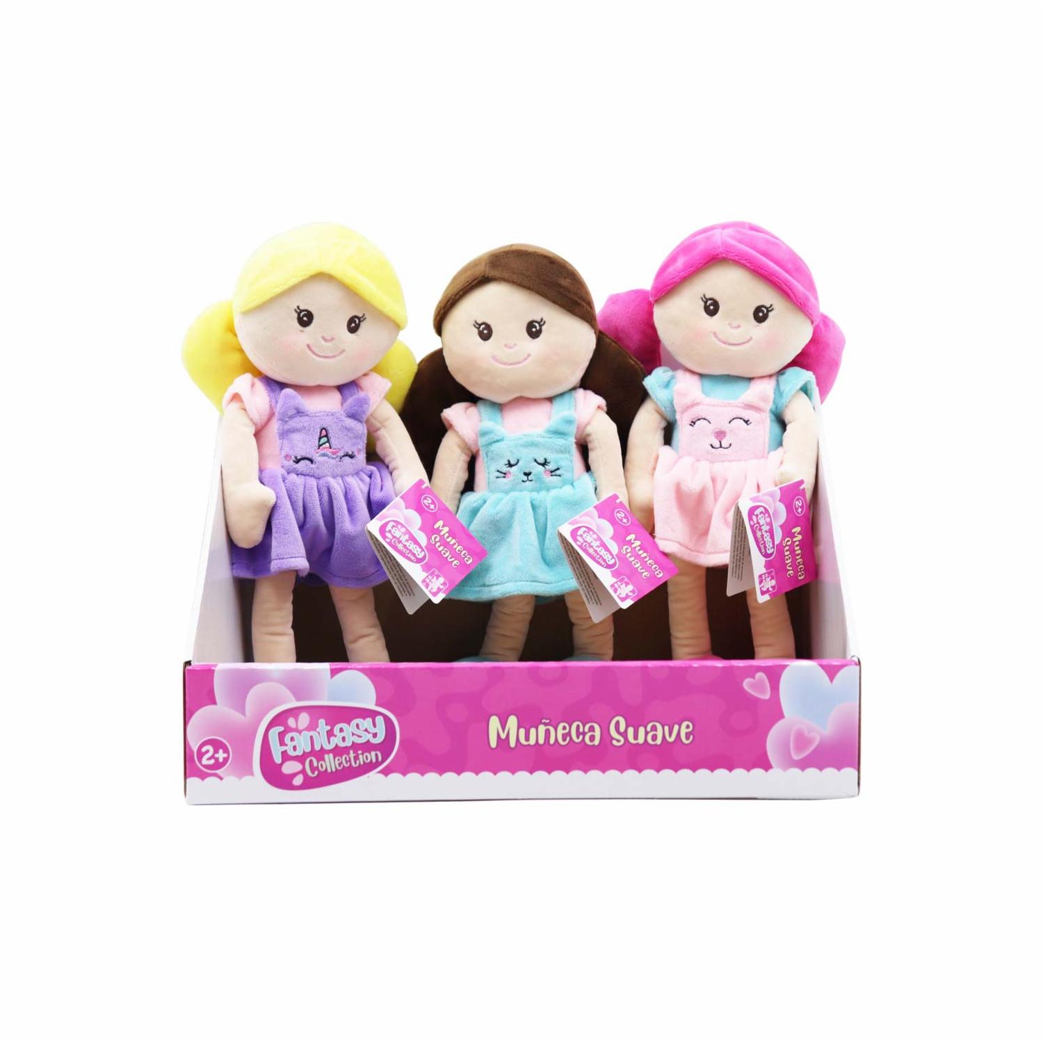 Muñeca De Trapo Pequeña FANTASY Colores Surtidos Megamaxi