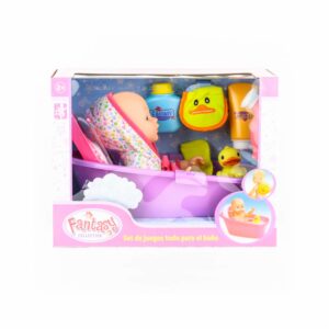Muñeca Bebé Hora Del Baño FANTASY Incluye Accesorios
