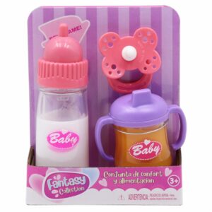 Set De Alimentación Para Muñeca Bebé FANTASY 3 Piezas