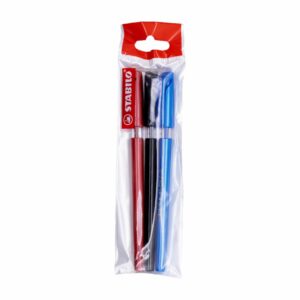 Bolígrafo Excel Azul, Negro Y Rojo 828M STABILO Ecopack X 3