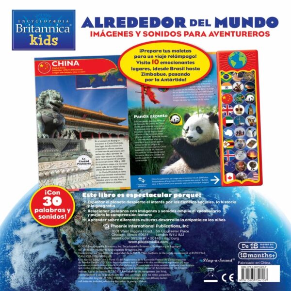 Libro Alrededor Del Mundo PI KIDS Educativo - Imagen 2