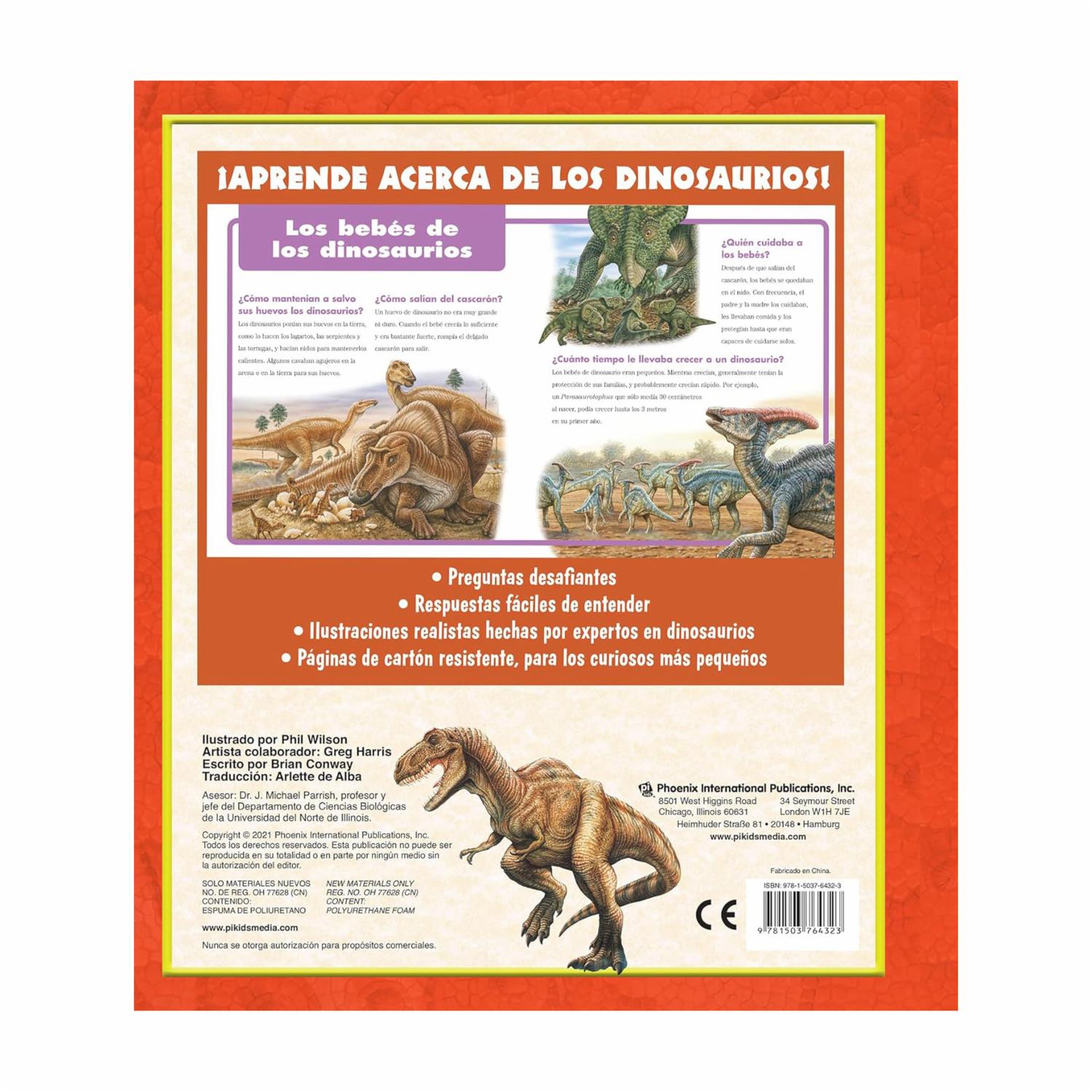 Libro Preguntas Y Respuestas De Dinosaurios PI KIDS 20 Páginas - Imagen 2