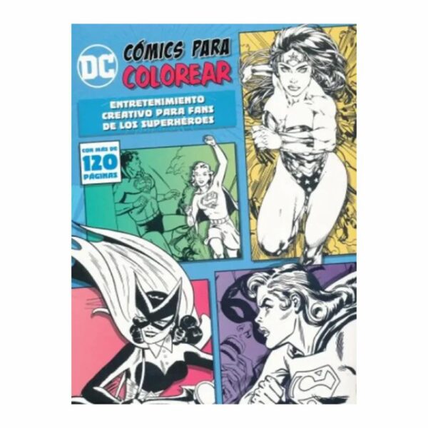 Libro Dc Comics Comic Art Coloring (Celeste) PARRAGON 120 Páginas