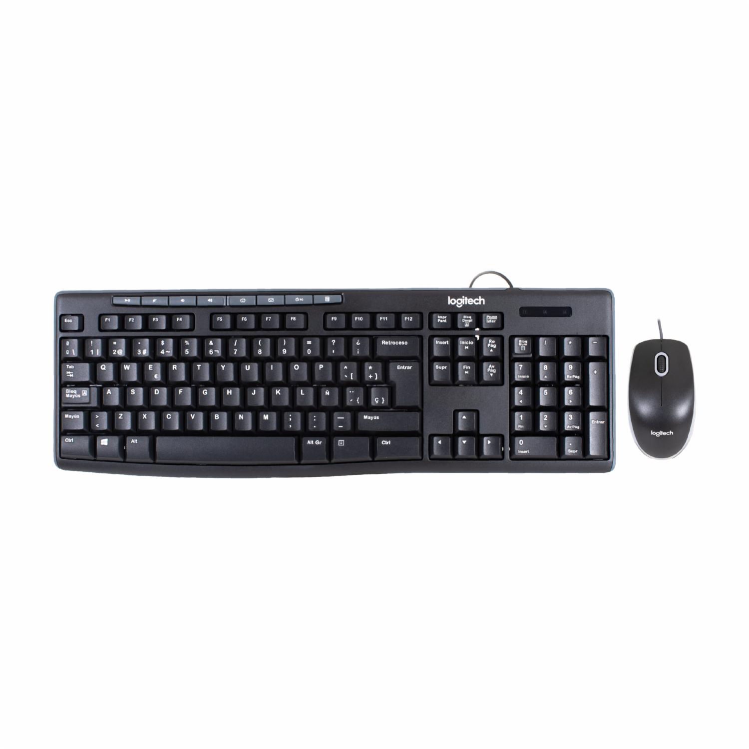 Teclado Y Mouse MK200 Media LOGITECH Con Cable