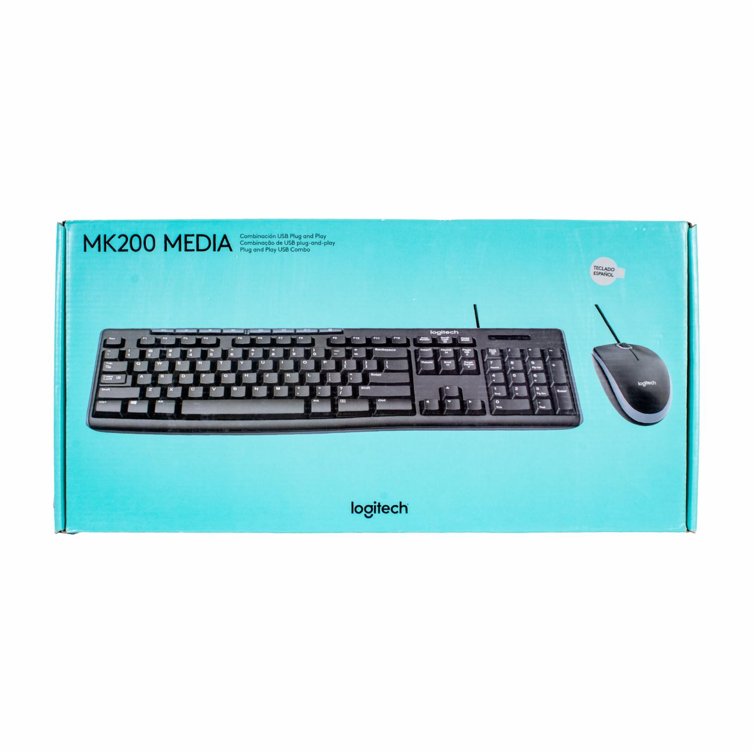 Teclado Y Mouse MK200 Media LOGITECH Con Cable
