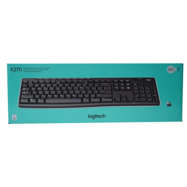 Teclado K270 Negro LOGITECH Inalámbrico - Imagen 2