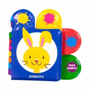 Libro Ruidoso Para La Hora Del Baño Conejito SILVER DOLPHIN 8 Páginas