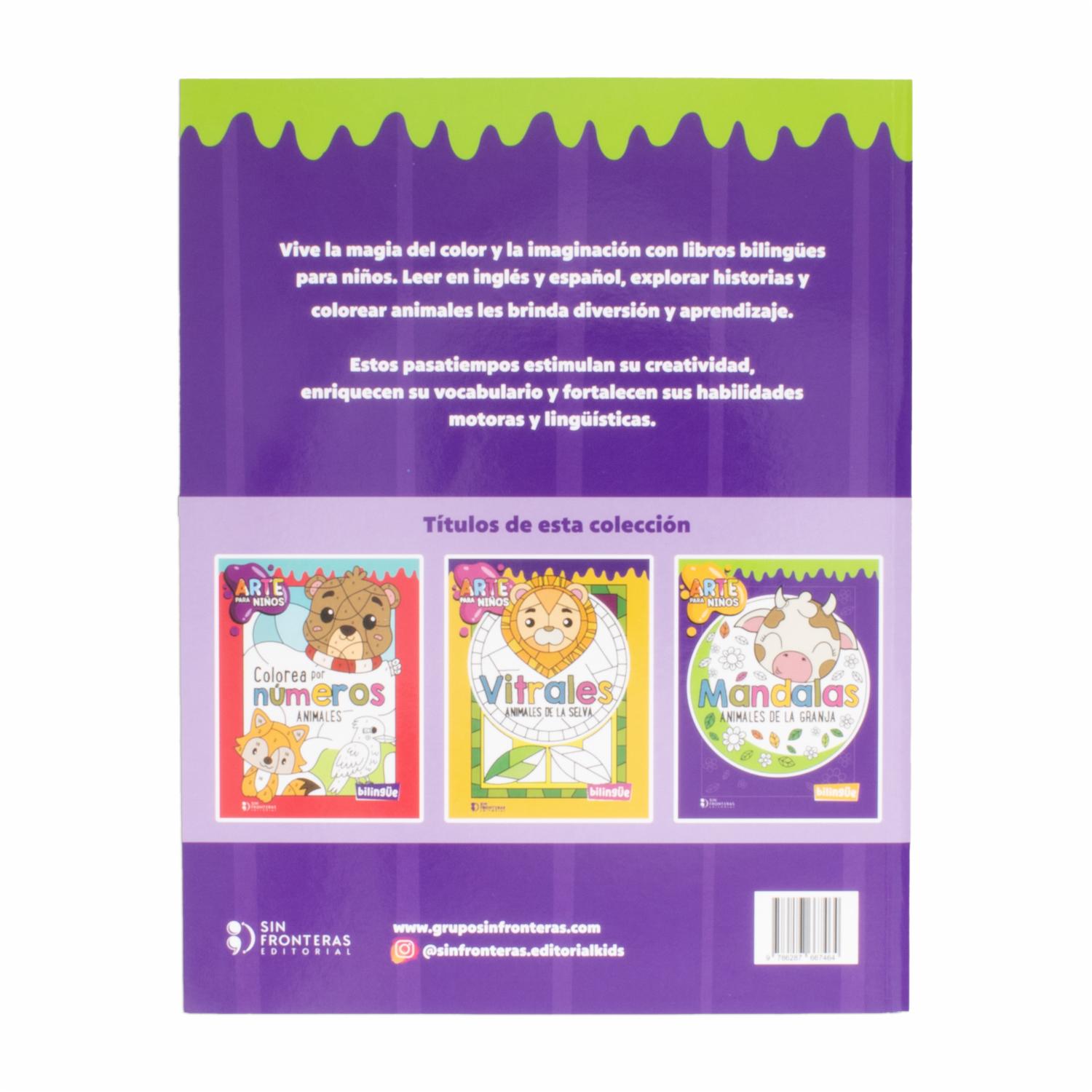 Libro Mandalas Para Colorear La Granja Colección Arte Para Niños MR.BOOKS 64 Páginas