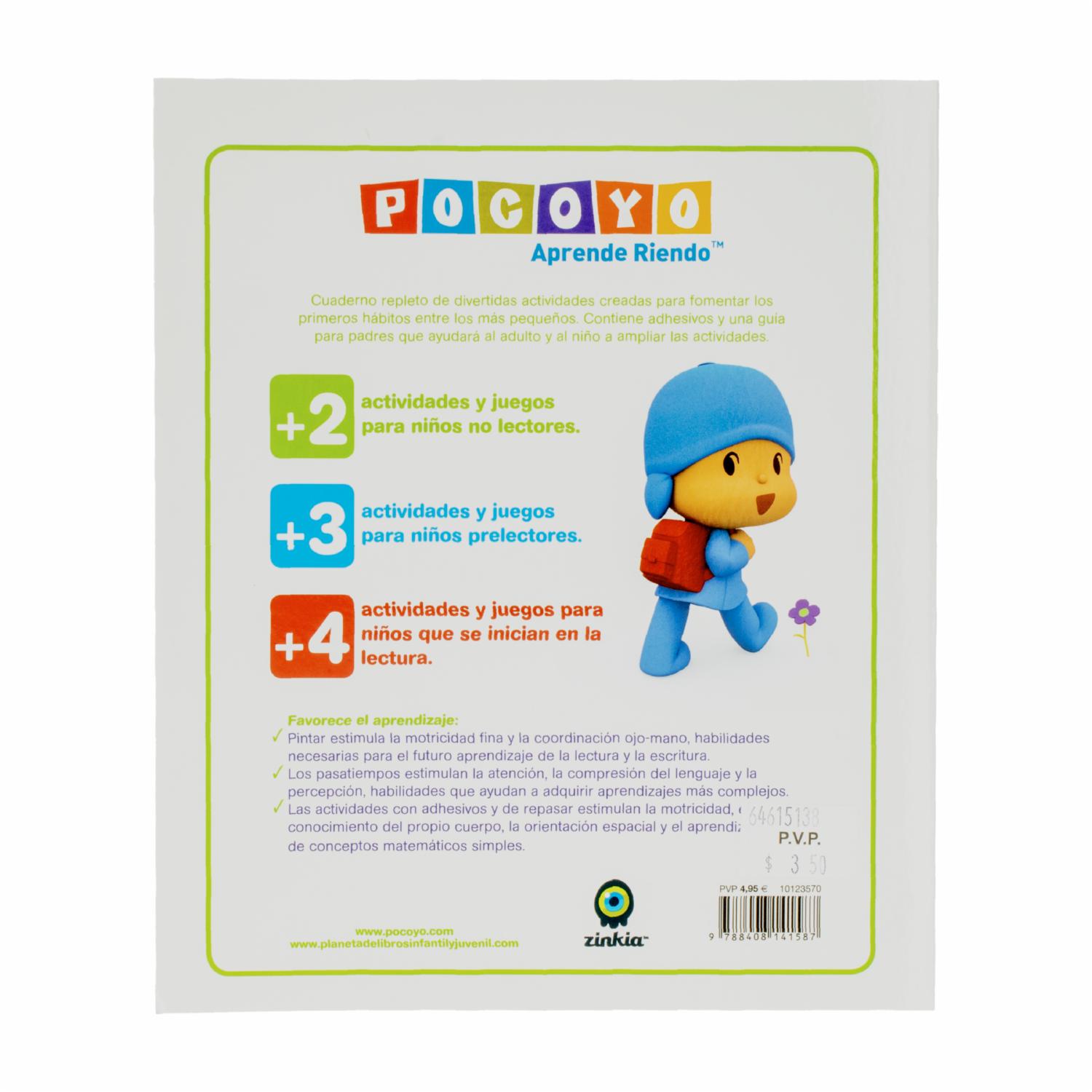 Libro Infantil Crece Y Aprende Con Pocoyo MR.BOOKS 40 Páginas