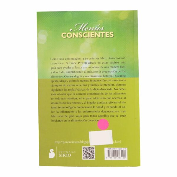 Libro Menús Conscientes MR.BOOKS 128 Páginas - Imagen 2