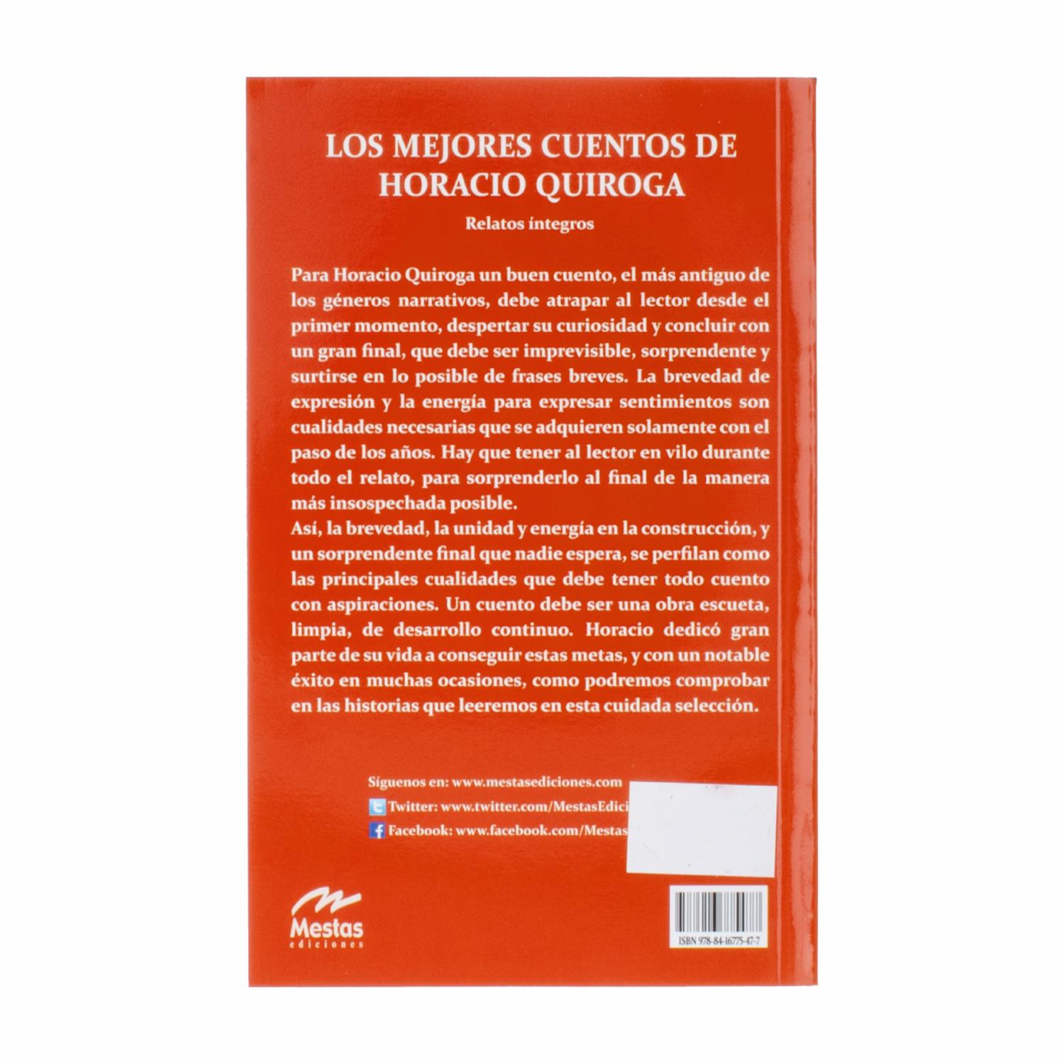 Libro Los Mejores Cuentos De Horacio Quiroga MR.BOOKS 192 Páginas - Imagen 2