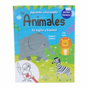 Aprendo Coloreando Animales En Inglés Y Español PLUTON 24 Páginas