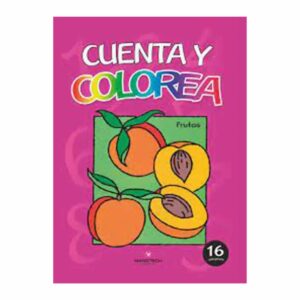 Libro Cuenta Y Colorea (Frutas) CONECTA 25 Páginas