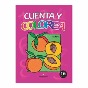 Libro Cuenta Y Colorea (Frutas) CONECTA 25 Páginas