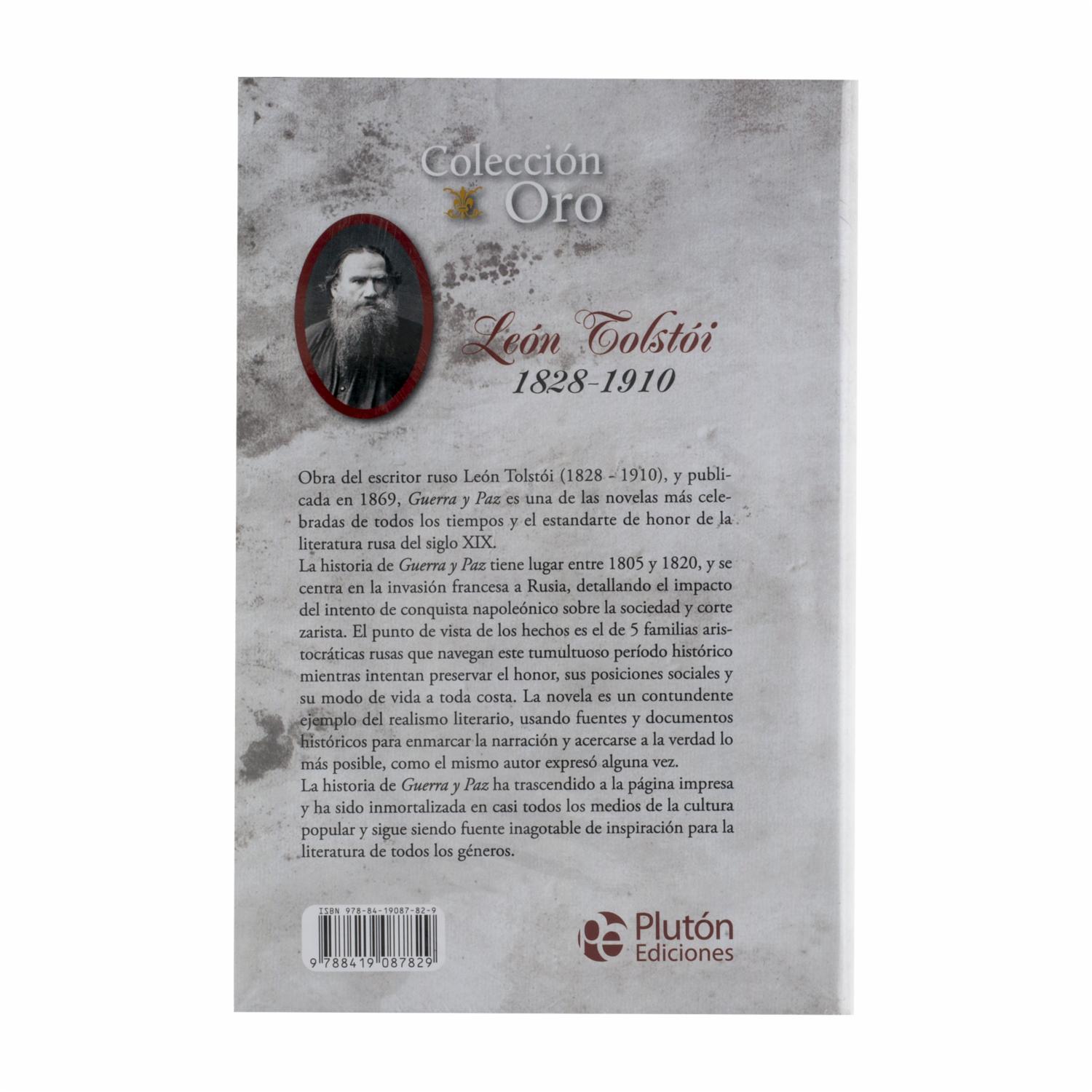 Libro Guerra Y Paz PLUTÓN EDICIONES 1360 Páginas - Imagen 2