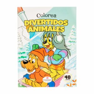 Libro Para Colorear Divertidos Animales MR.BOOKS 48 Páginas