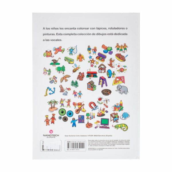 Libro Colorea Las Vocales 1 MR.BOOKS 48 Páginas - Imagen 2